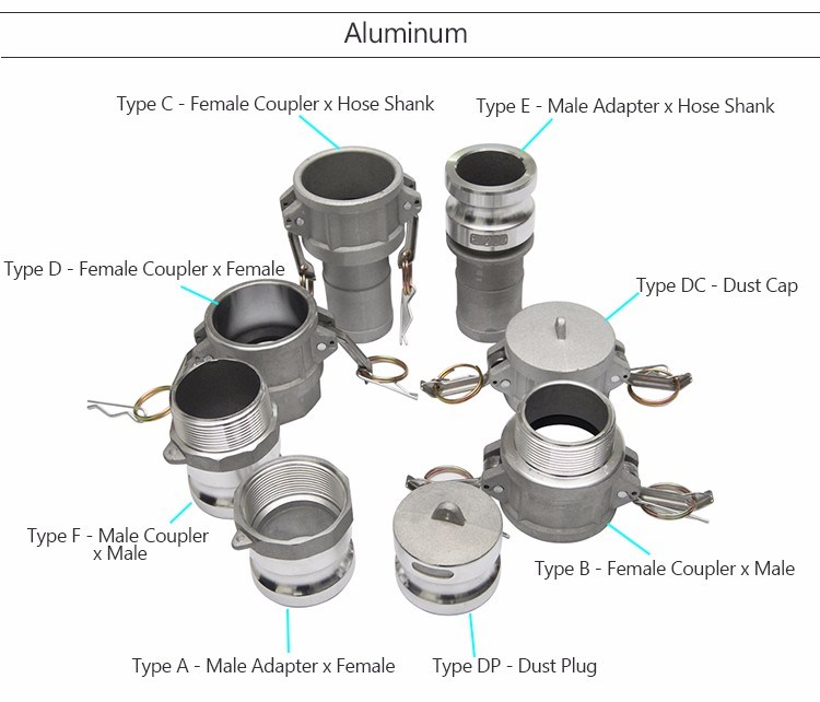 Hose Couplings Quick Connector Camlock Fittings