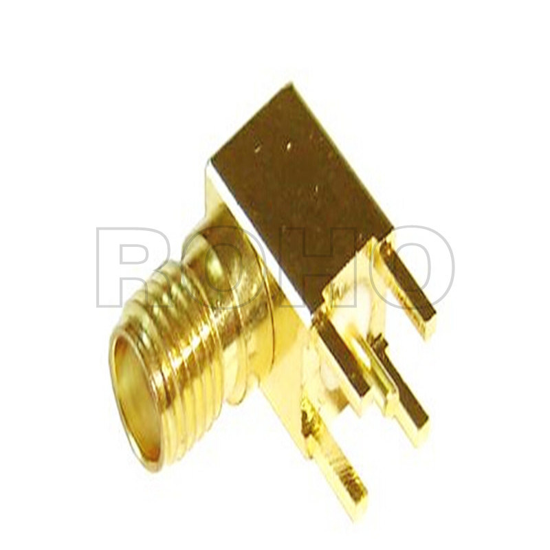 Straight Thread Hexagonal RF Coaxial SMB Male Plug Connector for Cable