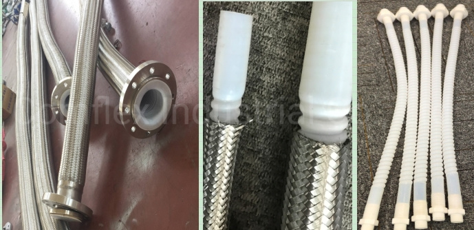 Flexible Polyethylene Fuel Pressure Braid Corrugurated PTFE Hose Tubes