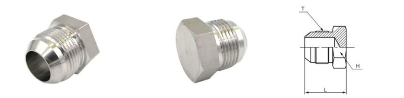 Male Jic Plug Stainless Steel an Fittings Hydraulic Adapters
