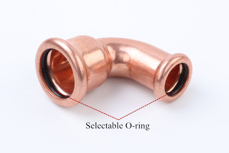 Copper Press Fitting Elbow Tee Coupling Cap Crossing Copper Fitting Plumbing & Pipeline System Fittings