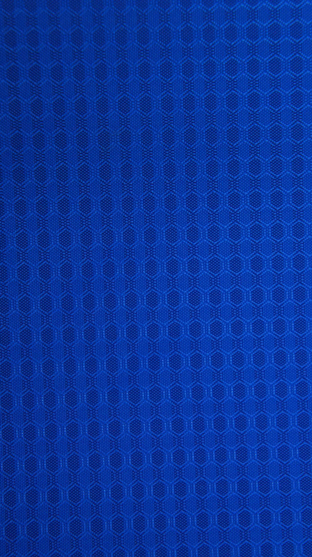 Cationic Double Hexagon Polyester Fabric with PU/PVC Coaitng