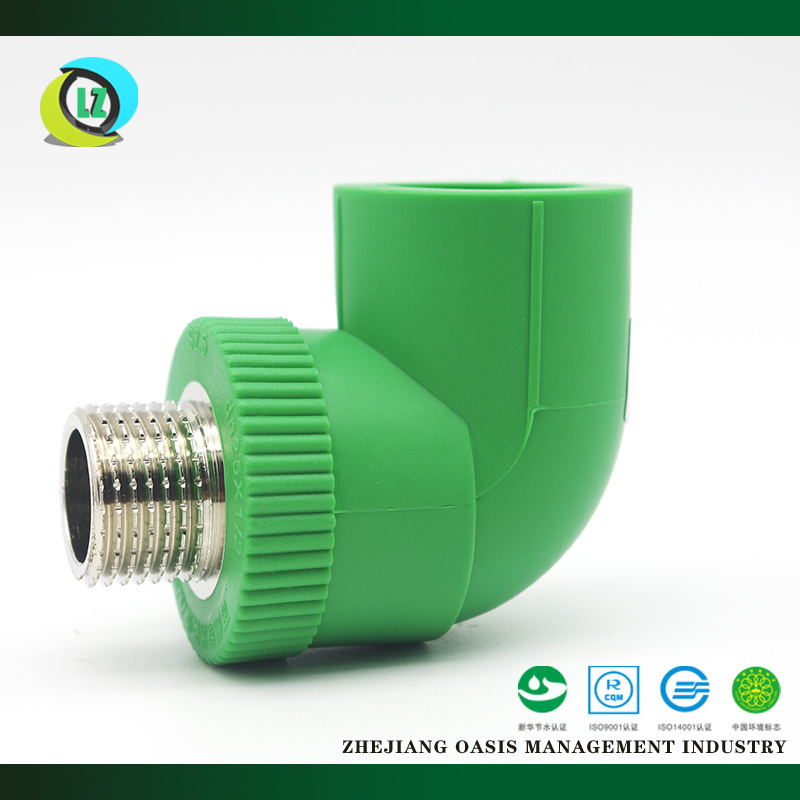 Plumbing Materials PPR Fitting Elbow Male Threaded Elbow