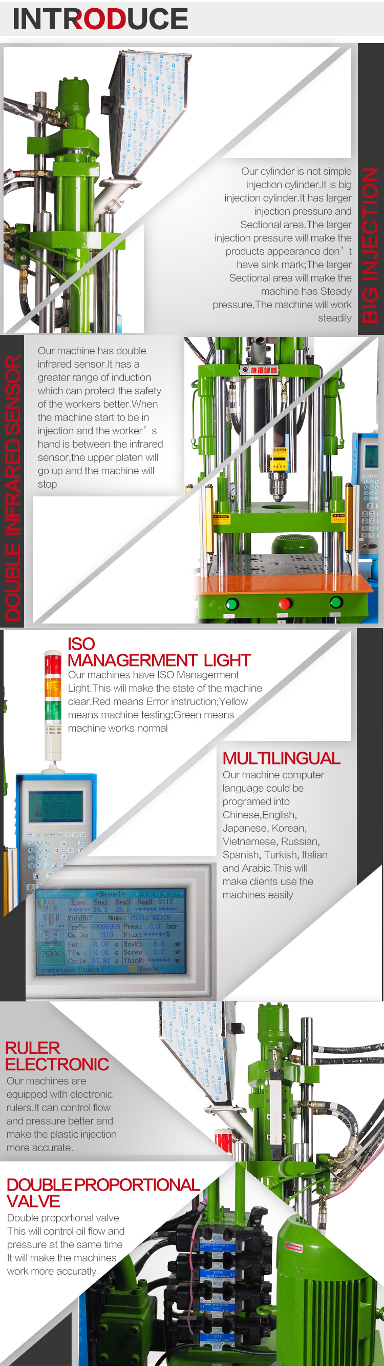 Warehouse European Plug Vertical Injection Molding Machine with Low Price