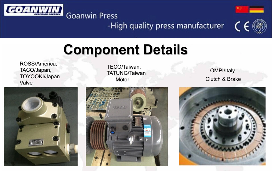 C-Frame Single Crank Power Press CNC Hydraulic Punching Machine for Making Metal Parts