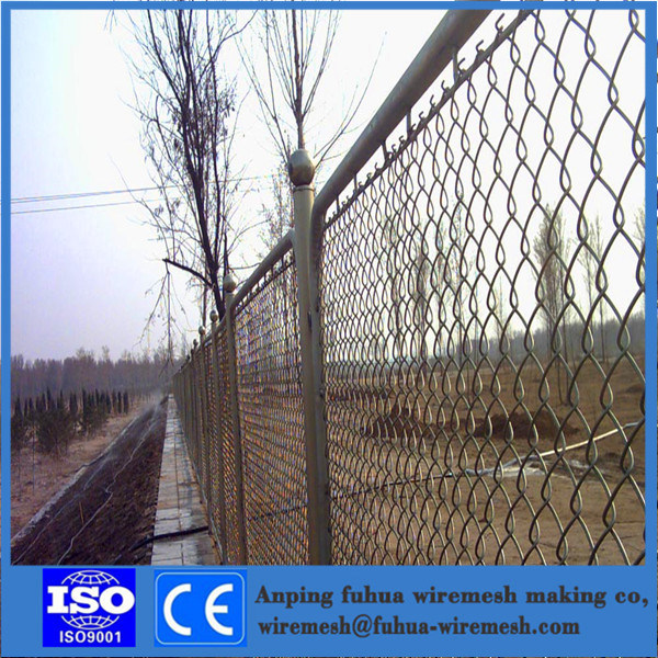 12 Gauge PVC Coated Hexagonal Chain Link Fence with Posts and Accessories