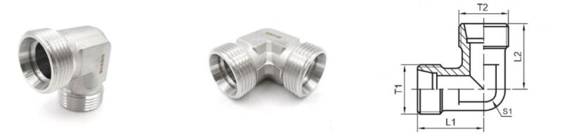 Forged 90 Degree Elbow Hydraulic Fittings/DIN Metric Tube Fittings