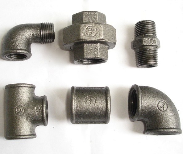 Black Malleable Iron Fittings, Threaded Fittings, Plumbing Fittings
