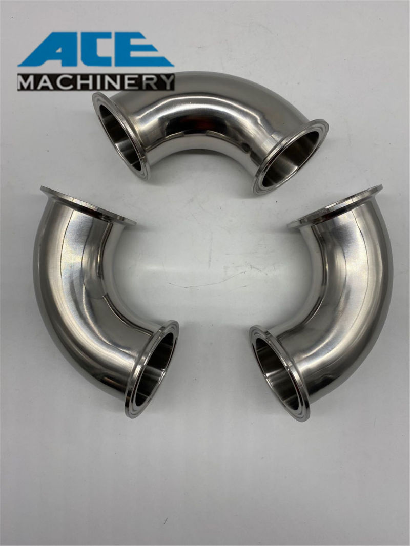 Stainless Steel 45 Degree 90 Degree 180 Degree Welded Clamped Threaded Elbow Bend