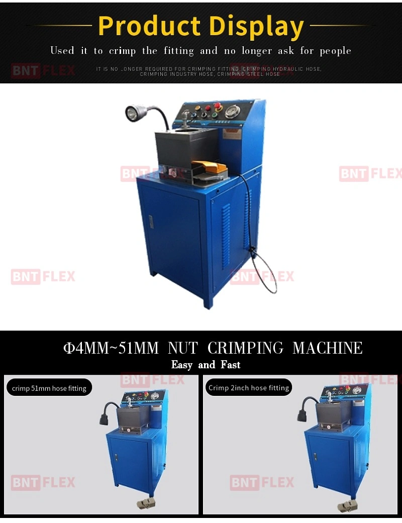 Hydraulic Hose Fitting Ferrule Nut Crimping Machine Bnt102b