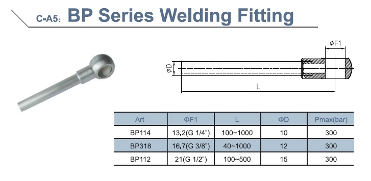 High Quality Metric-Zinc-Plated-Hydraulic-Fitting-Banjo-Bolt