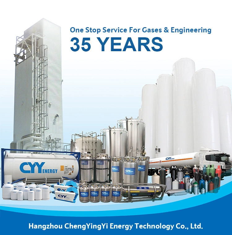50L Oxygen Nitrogen Lar CNG Acetylene CO2 Hydrogeen CNG 150bar/200bar Seamless Steel Gas Cylinder