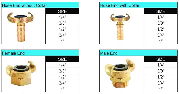 Air Compressor Connectors Pneumatic Hose Fittings Universal Joint Coupling