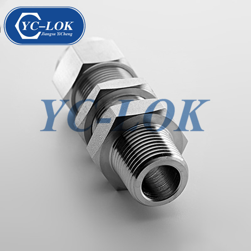 Stainless Steel/Carbon Steel NPT Bulkhead Male Coupling Fitting