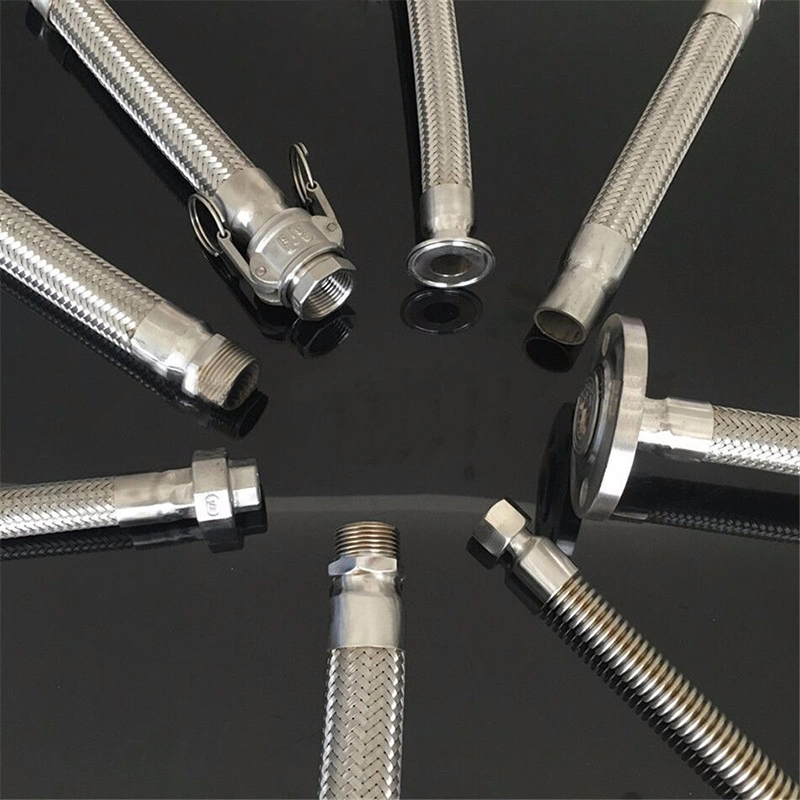 Stainless Steel Pump Connector with BSPT Hex Male Ends