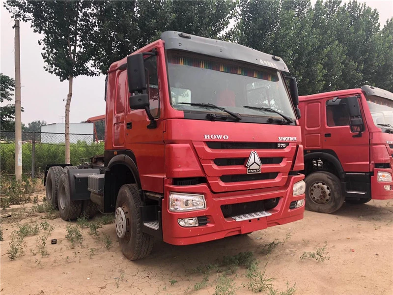 Slightly Used HOWO 6X4 CNG Truck 420HP CNG Tractor Truck 10 Tires Prime Mover for Uzbekistan