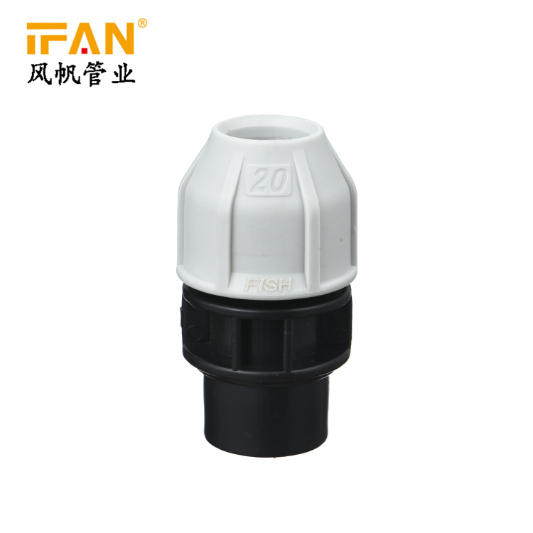 1/2inch - 4inch HDPE Fitting Female Threaded Adapter Fish HDPE Compression Fitting Female Coupling for Irrigation System