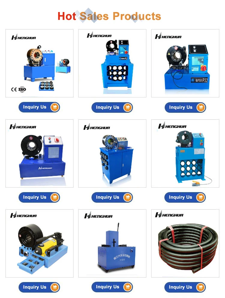 Wholesale Price 6-51mm High Pressure Manual Hose Crimping Machine Factory with 12 Sets