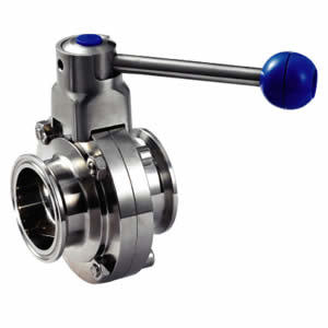 Sanitary Stainless Steel Quick Install Butterfly Valve