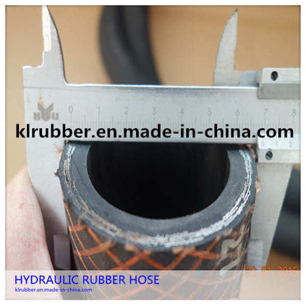 SAE100 R2at High Pressure Rubber Hydraulic Hose with Hydraulic Fitting