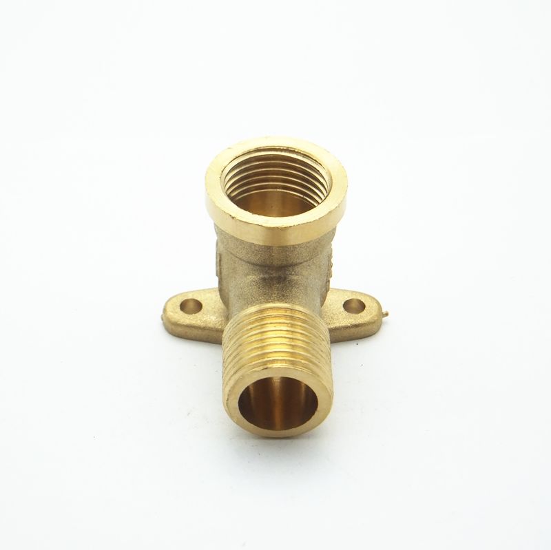 1/2" Bsp Female X 1/2" Bsp Male Thread 90 Deg Brass Elbow Pipe Fitting Connector Coupler with Base for Water Fuel