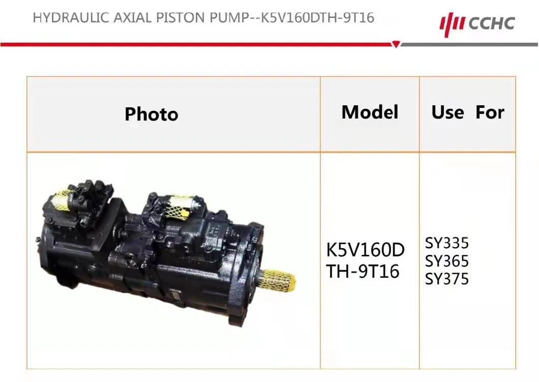Hydraulic Pump/Excavator Pump/Hydraulic Axial Piston Pump, K5V160DTH-9t16 for Sany 335/365/375