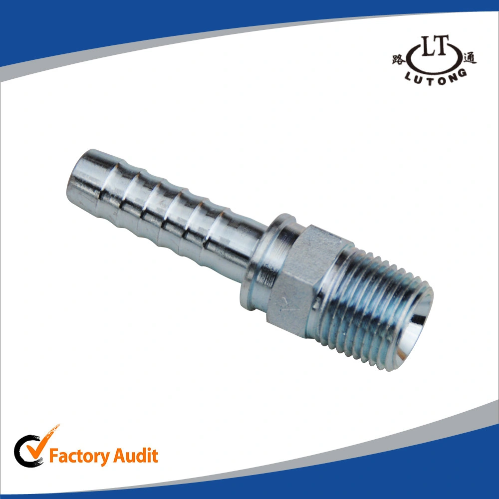 Carbon Steel Hydraulic Hose Fitting Connector Swaged Hydraulic Hose Fitting Connector