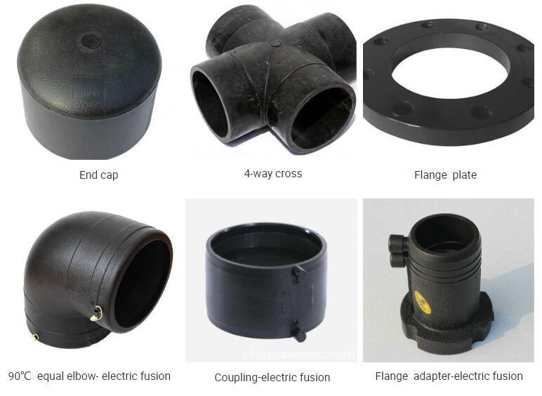 Butt Welding HDPE Gshp Pipe Fittings of Female Male Elbow/Tee/Coupling