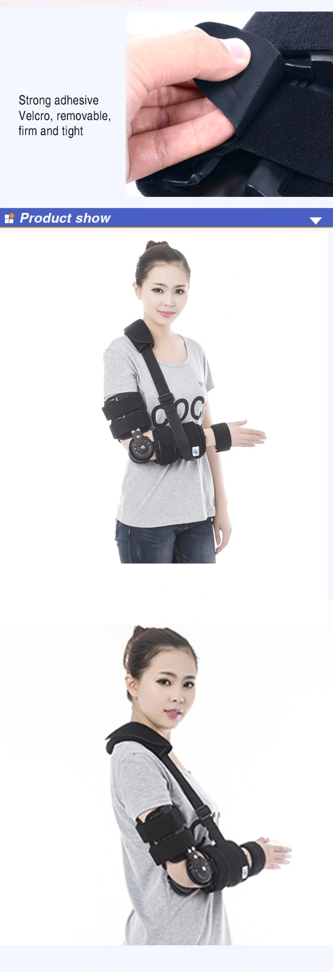 Manufacturer Post-Surgery Orthopedic Adjustable Hinged ROM Elbow Brace / Elbow Splint Elbow Support