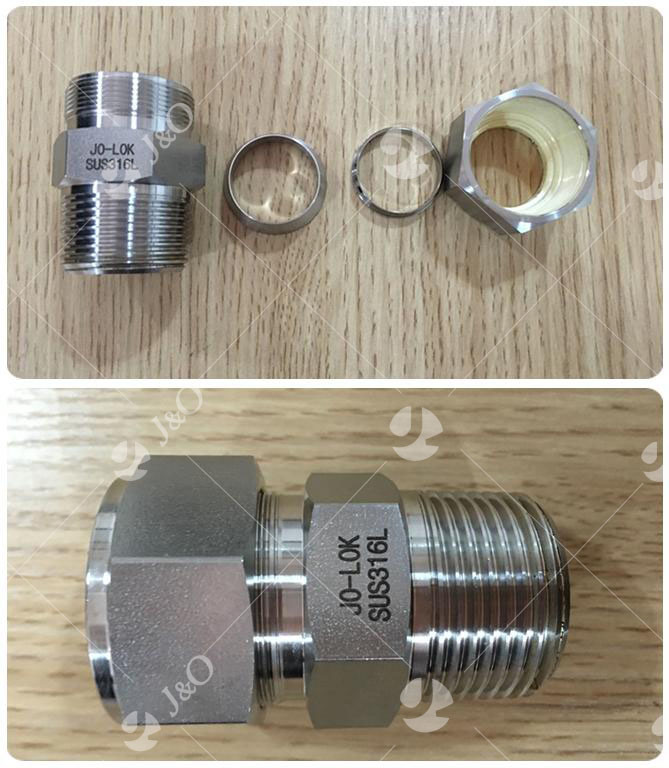 Tube Fitting-Straight Stainless Steel NPT Thread Connectors Instrument Pipe Fitting