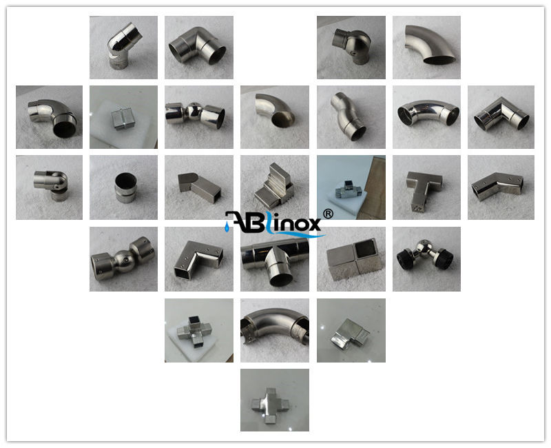 Stainless Steel 90 Degree Handrail Tube Connector for 50.8mm