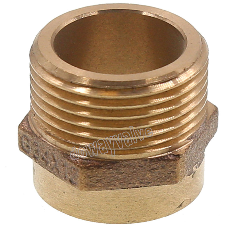 Male and Female Connected Bronze Reduced Fitting
