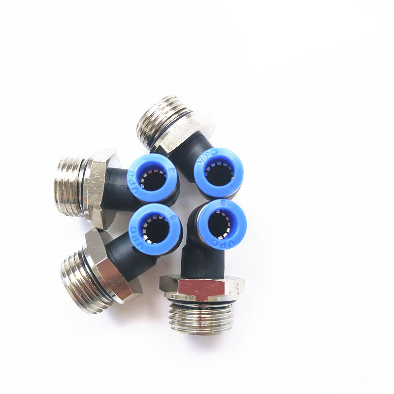 Pl8-01 Male Elbow Pneumatic Air Tube Fittings Male Elbow Fitting