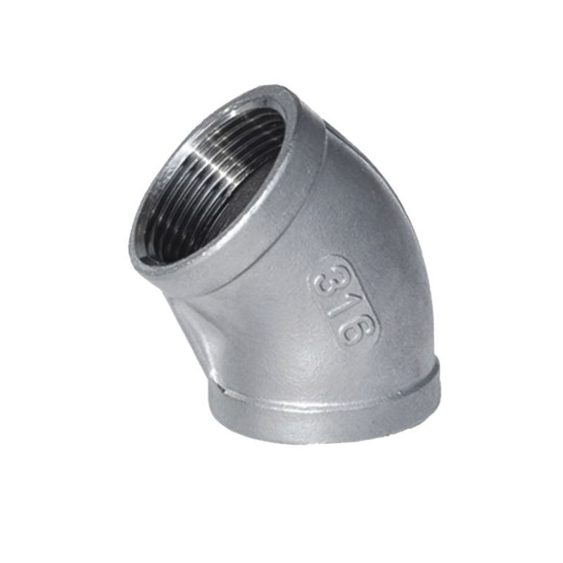 SS304/316 45 Degree Forged Female Thread Bsp Elbow with Fast Delivery