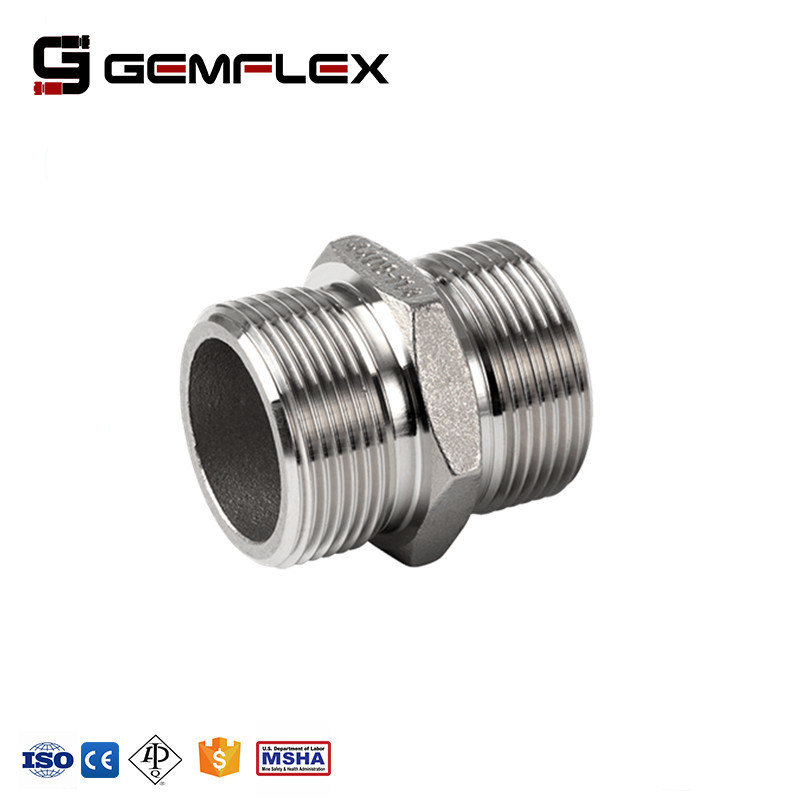 Stainless SS316 Bsp Thread Fittings Hydraulic Hose Adapter