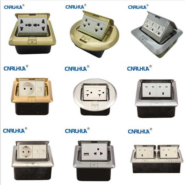 Multi Funtional Eficiency Compact British 15A Switch& One-Way Floor Socket