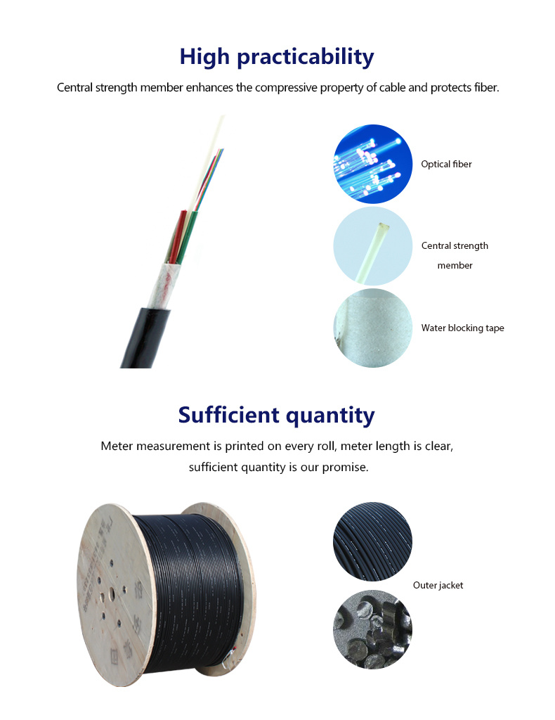 4 Stranding Optical Fiber Cable Duct Cables