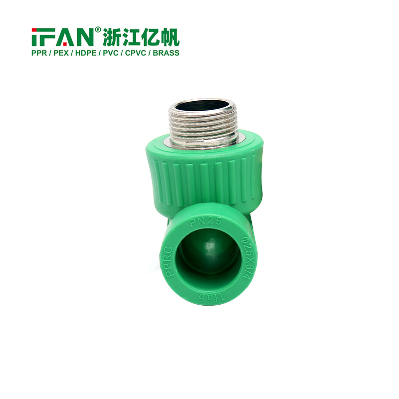 Ifan Water Supply Pn25 20-63mm PPR Pipe Fittings Male Elbow