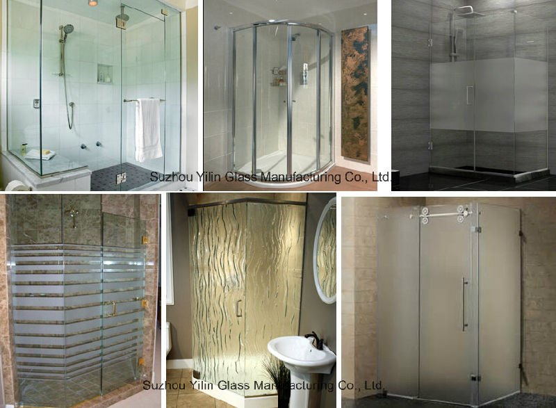 Curved or Bent Toughened Shower Screen Glass
