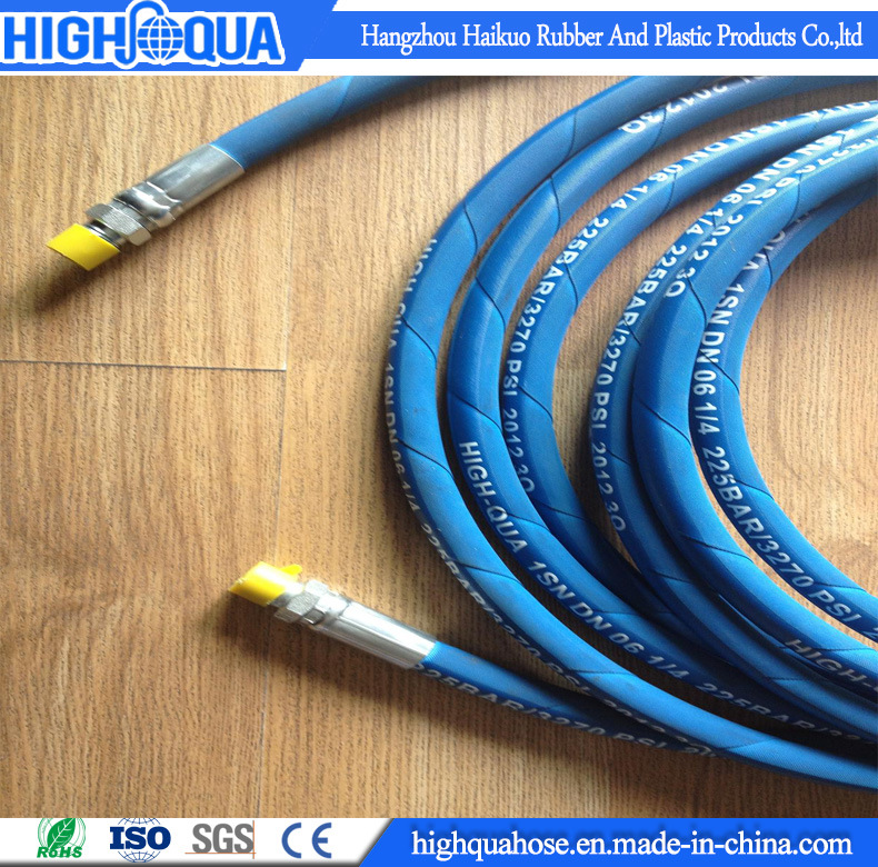 Hydraulic Hose Assembly with Jic Bsp NPT Crimped Fittings