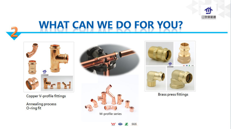 Copper Press Tee Equal Plumbing Gas/Water Pipe Fitting Copper Fitting