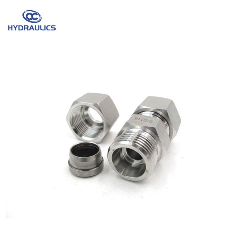 Hydraulic Tube Fittings Stainless Steel Metric DIN Fittings Hydraulic Adapters