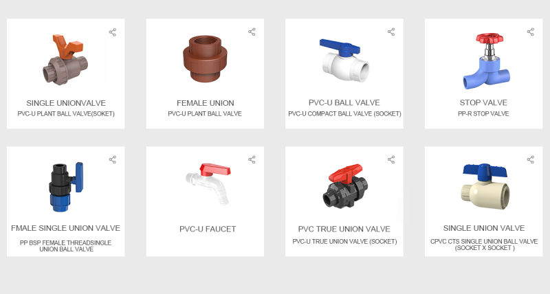 PVC Plastic Bsp Female Thread Tee Stringent Specifications Pipe Fittings