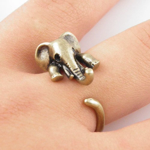 2019 Hot Elephant Ring Animal Adjustable Lovers Ring