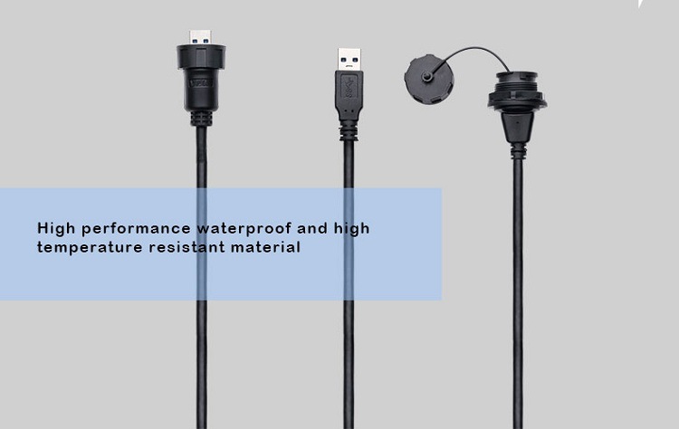 Waterproof Dual USB Connector and USB Reverse Connector