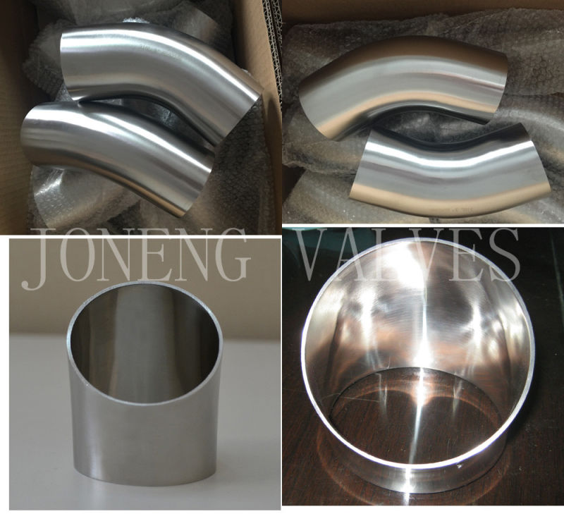 SMS Food Grade Weld 45 Degree Bends Pipe Fitting
