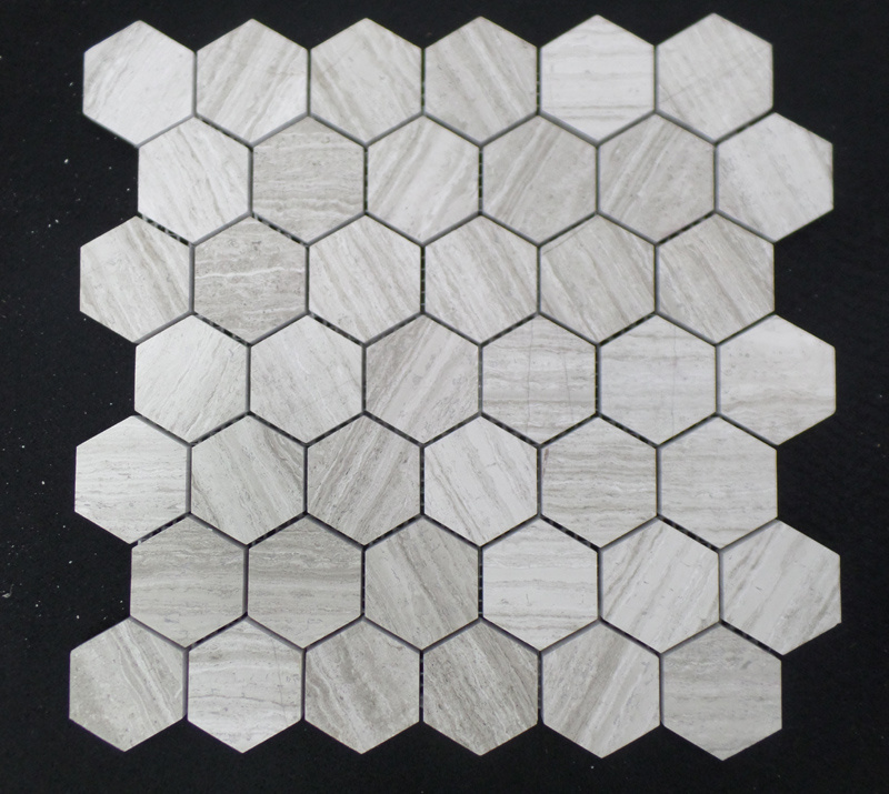 Popular White Hexagon Marble Mosaic Tiles on Sales