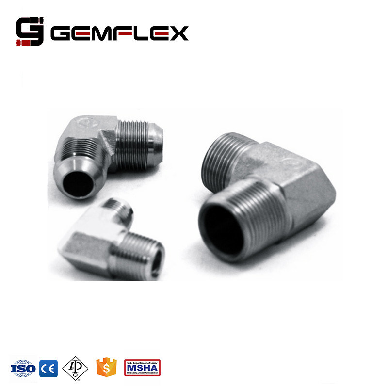 Jic/NPT Hose Fitting Pipe Ends Hydraulic Connector Adaptor
