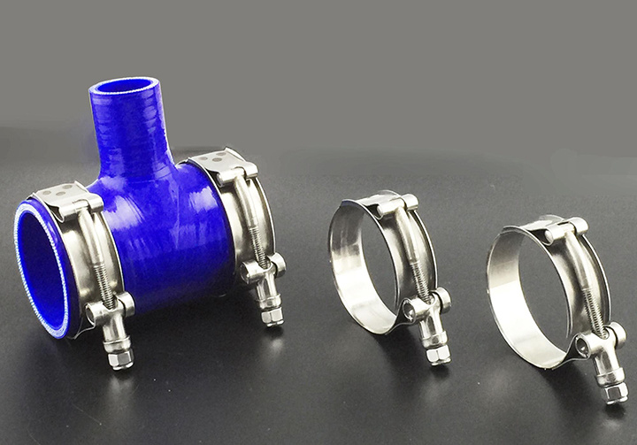 T Bolt Metal Band Hose Clamp with Anodizing Pipe Clamps Bolt and Nut Hose Clamps