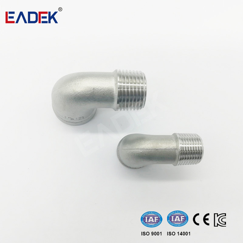 Ss Stainless Steel Threaded Pipe Fittings of 90 Degree Elbow Mf
